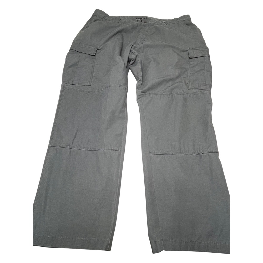 5.11 Tactical Series Mens Cargo Pants Grey Ripstop 3XL Long Workwear